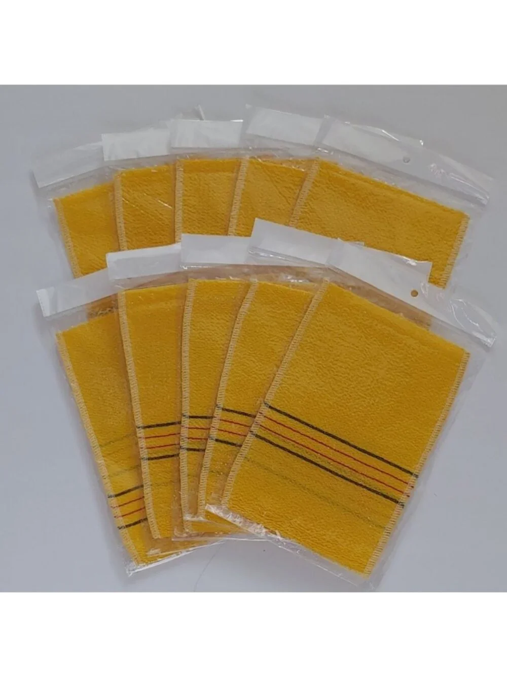 Pack of 10 Korean Italy Exfoliating Mitten Towel